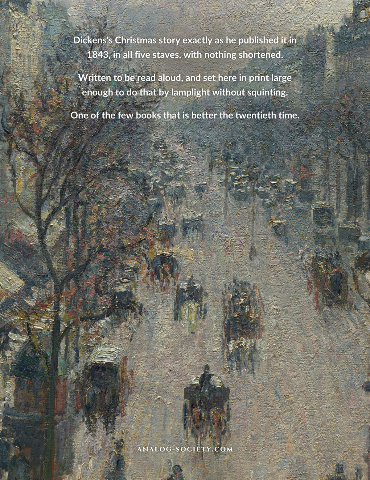 A Christmas Carol - back cover