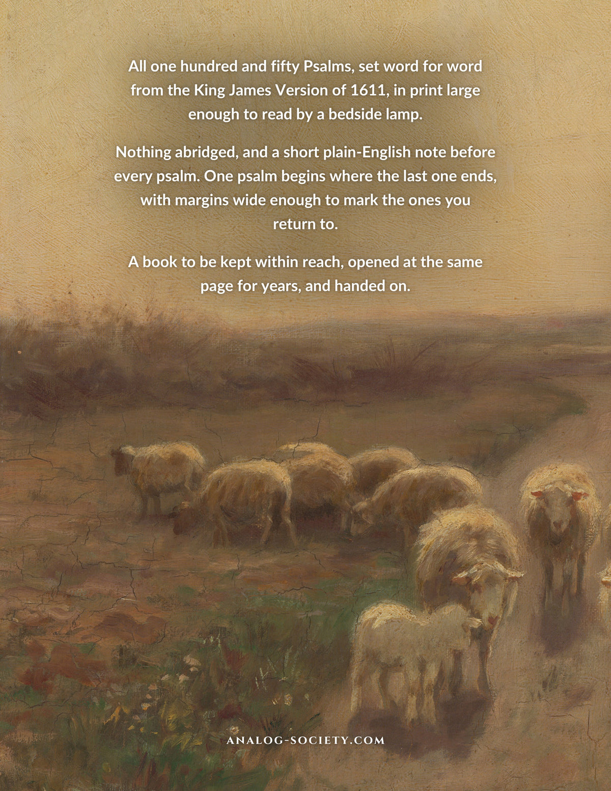 A Treasury of Psalms - back cover