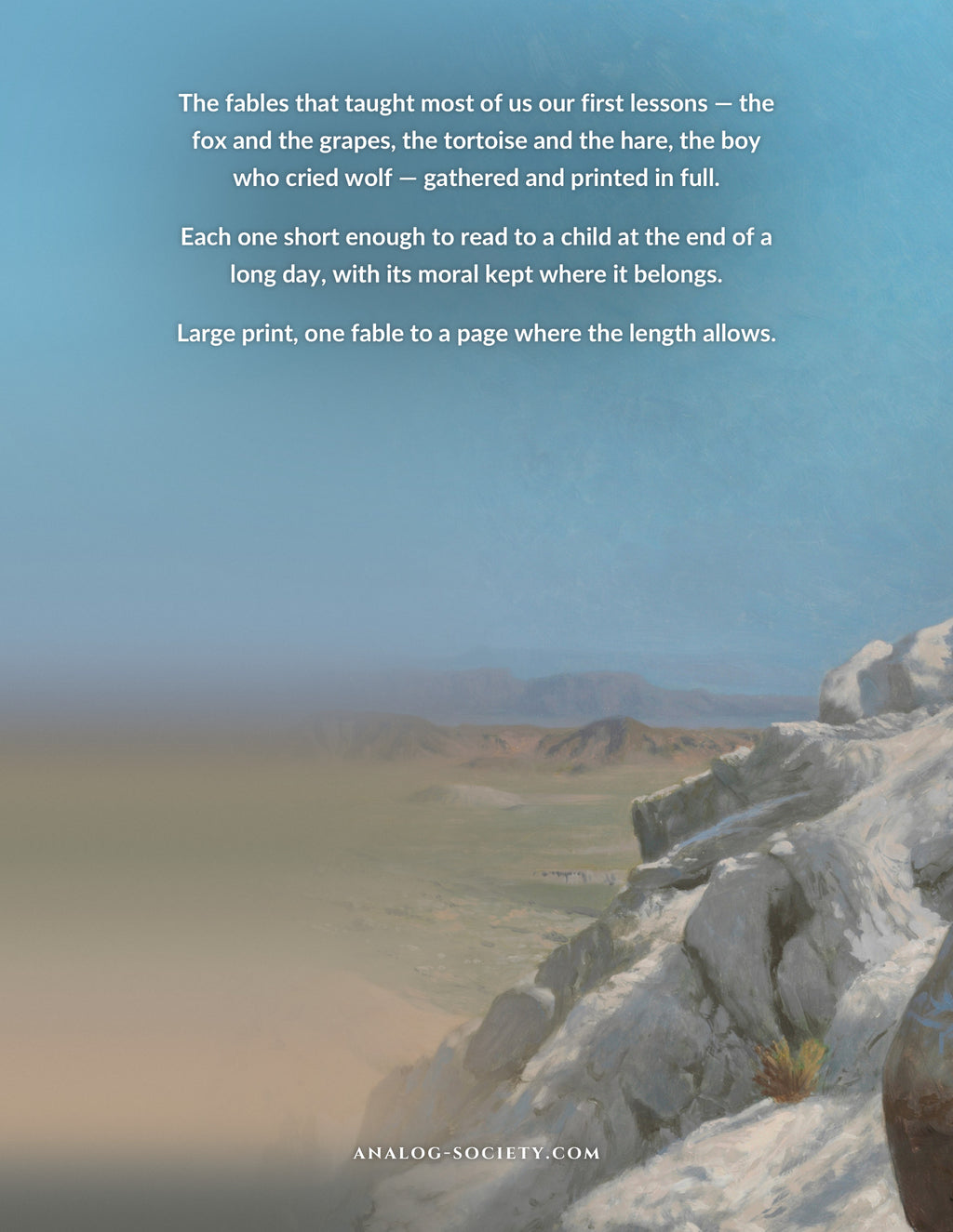 Aesop's Fables - back cover