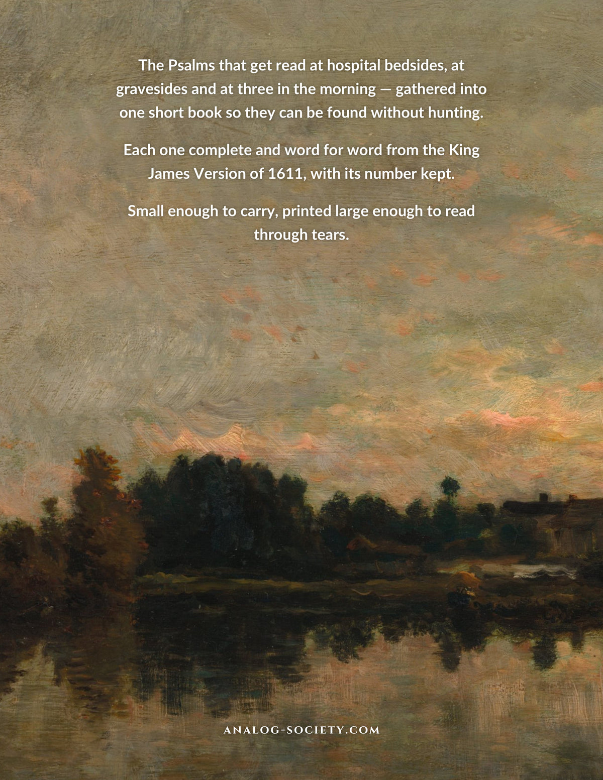 Psalms of Comfort and Strength - back cover