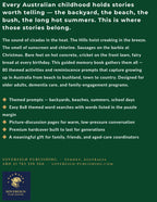 A Memory Book — Australian Childhood - back cover