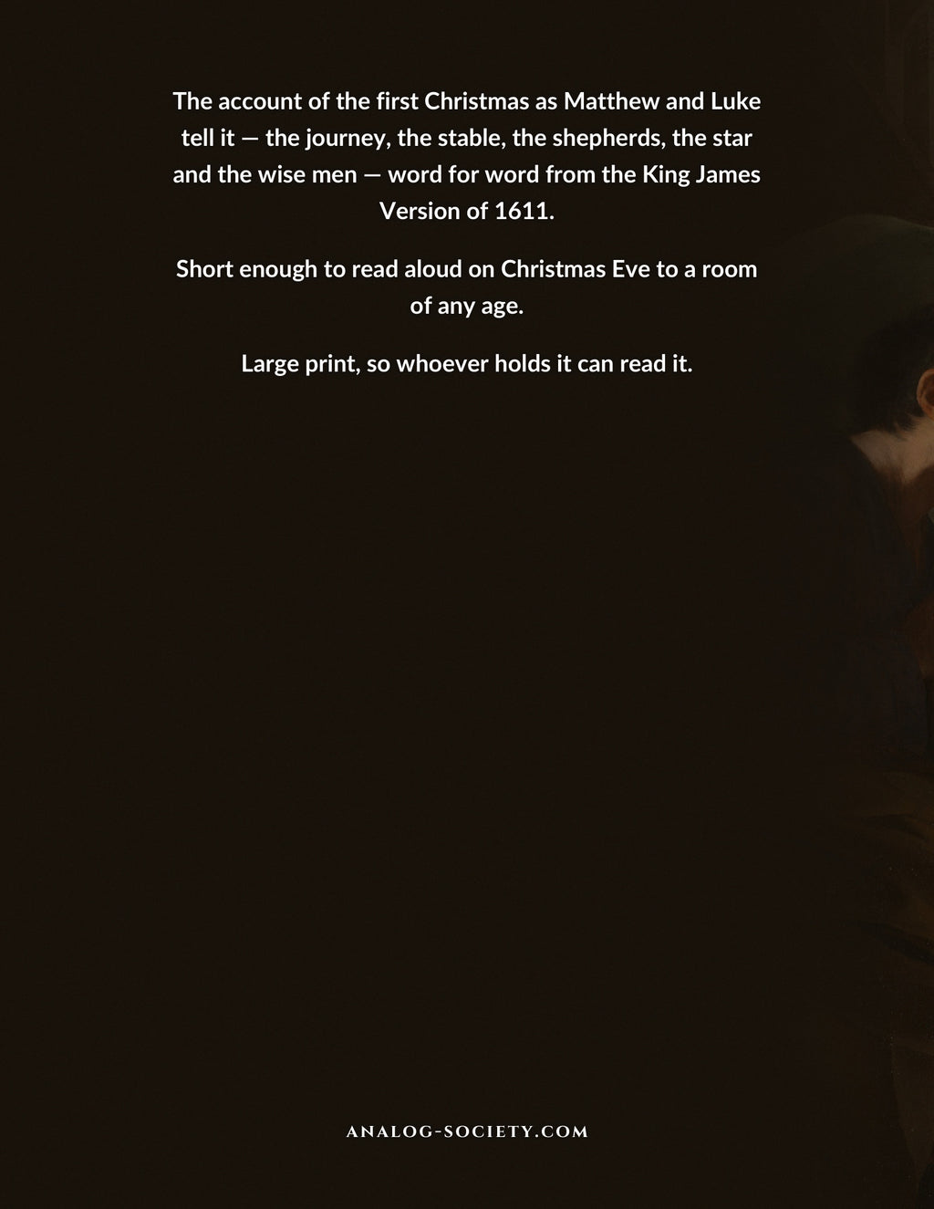 The Nativity - back cover
