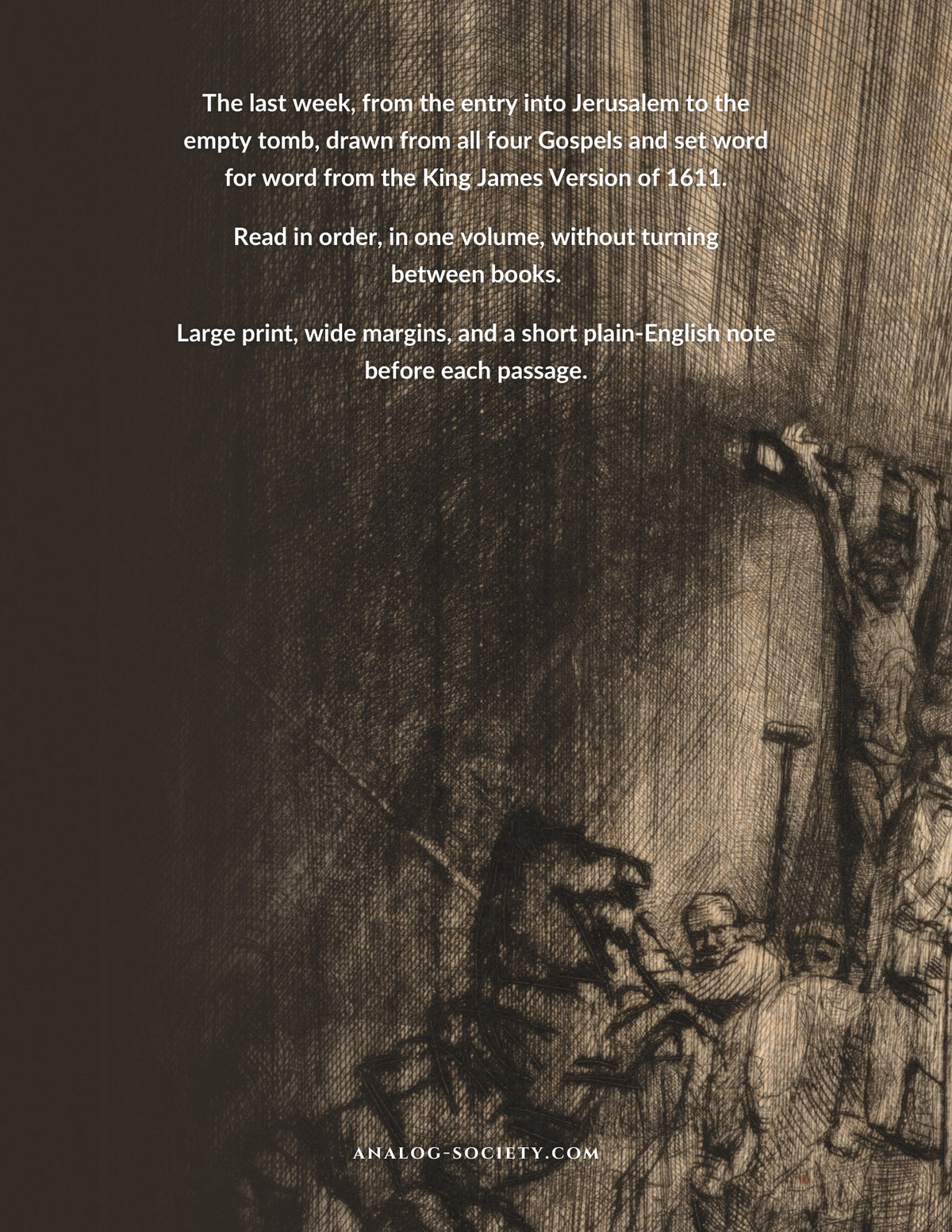 The Passion and Resurrection - back cover