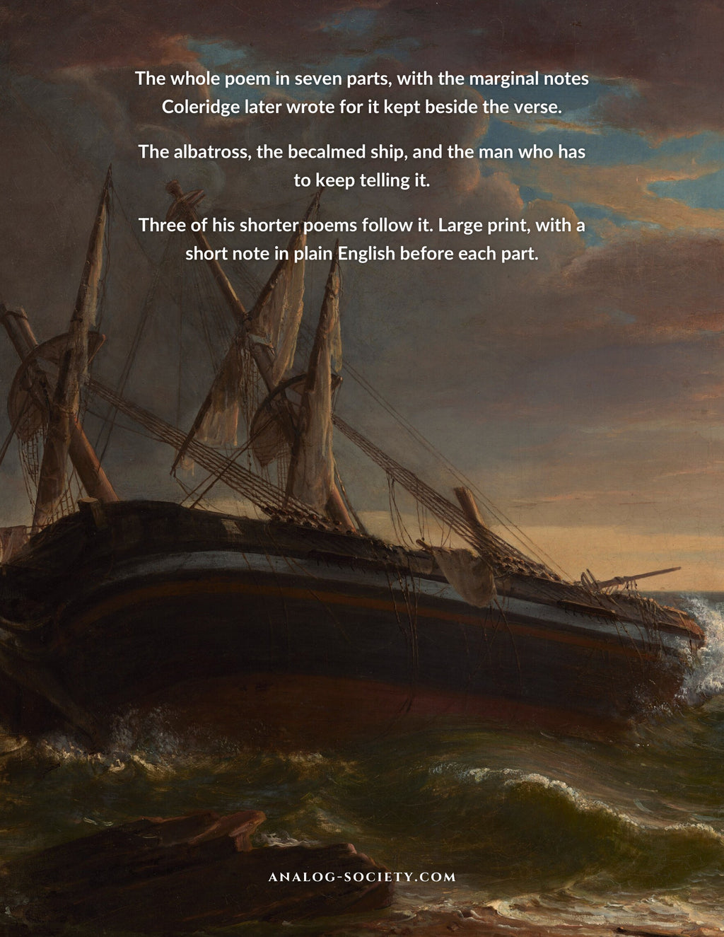 The Rime of the Ancient Mariner - back cover