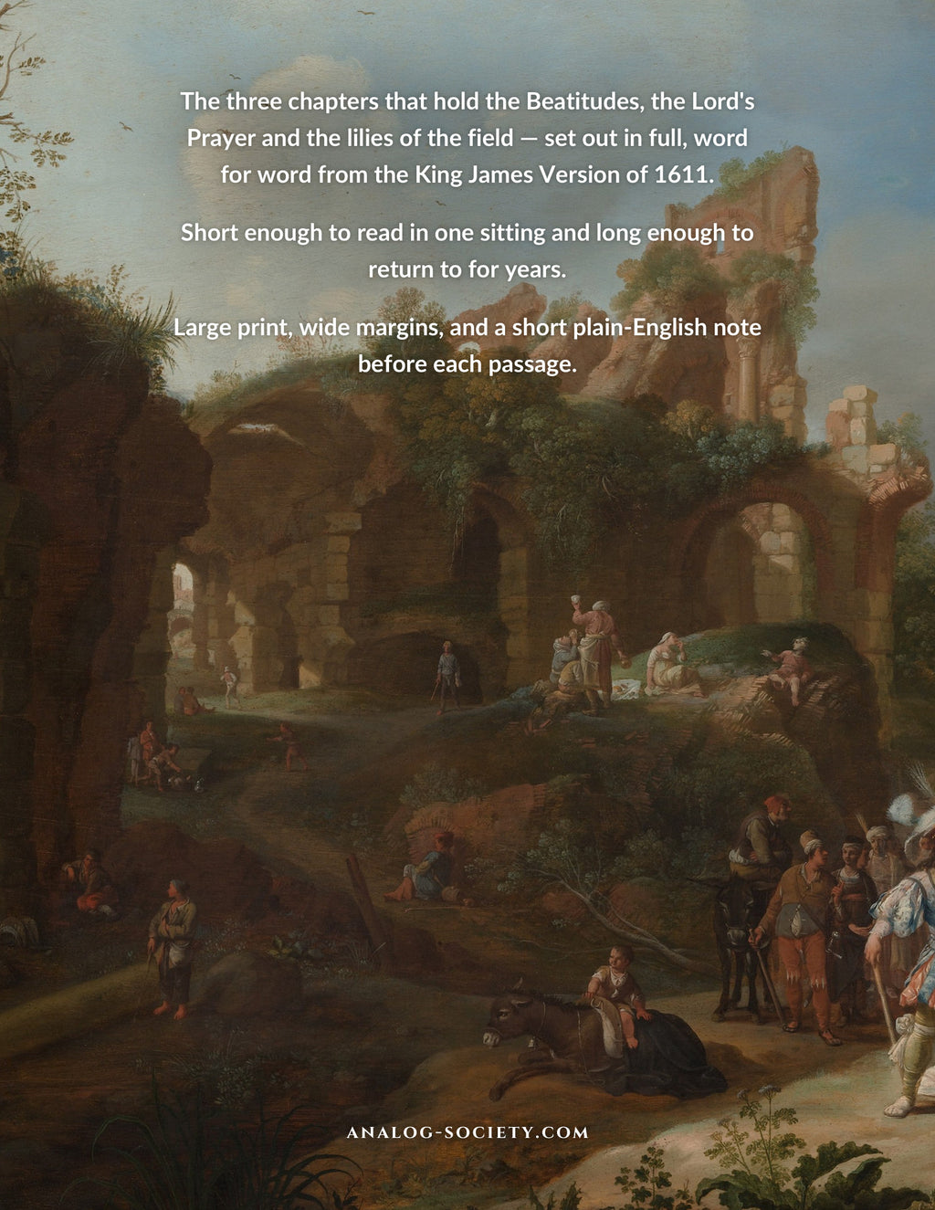 The Sermon on the Mount - back cover