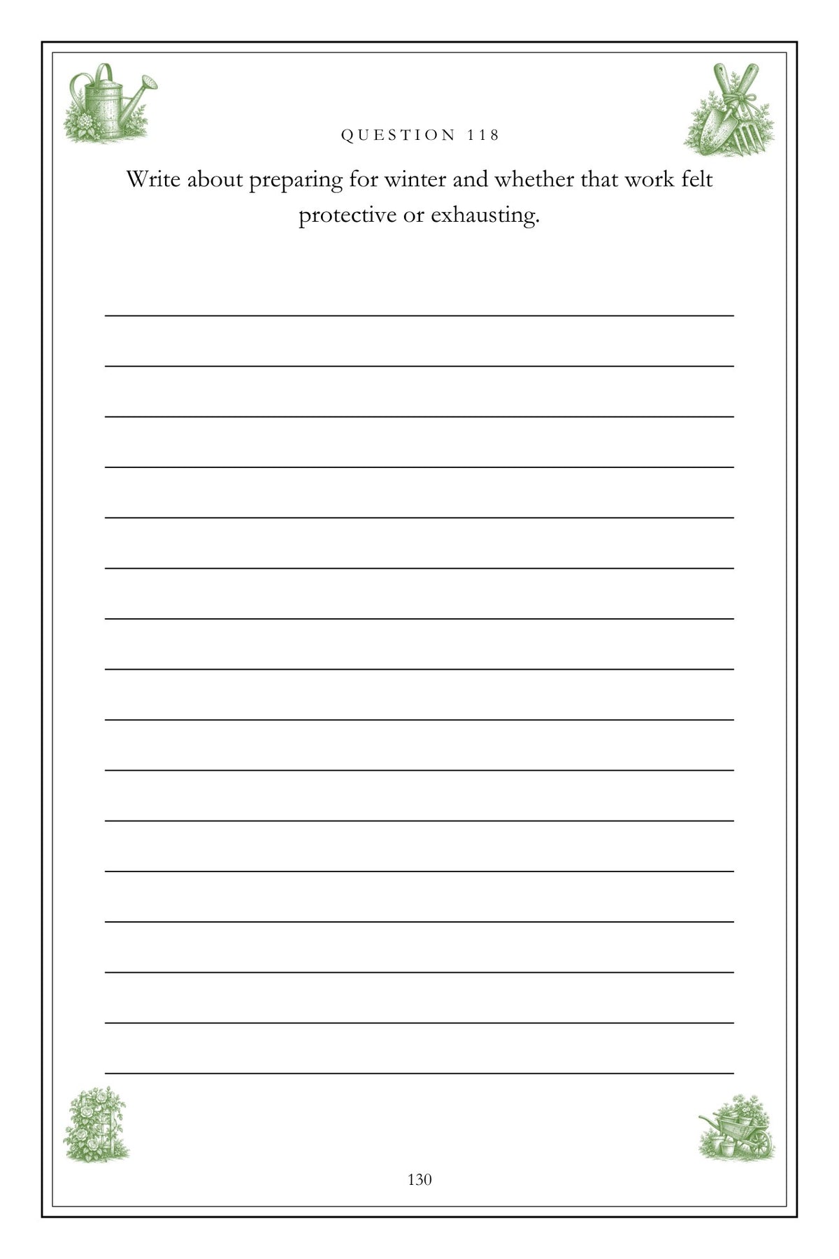 A Lifetime of Growing Things hardcover gift edition, inside page 130