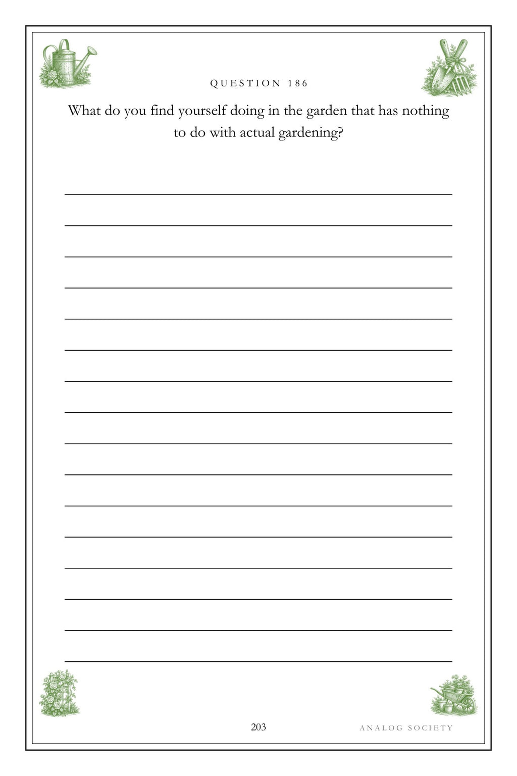 A Lifetime of Growing Things hardcover gift edition, inside page 203