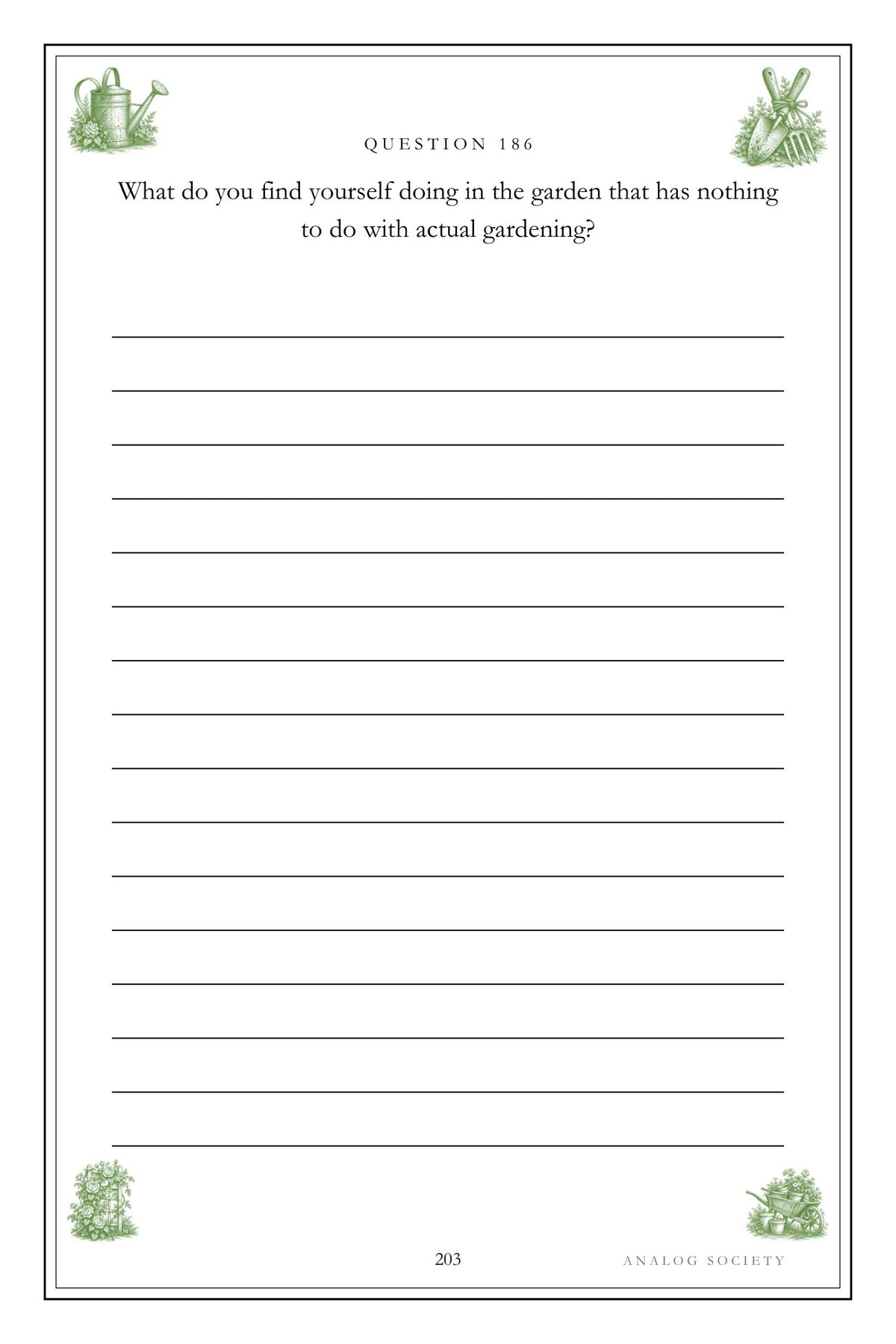 A Lifetime of Growing Things hardcover gift edition, inside page 203