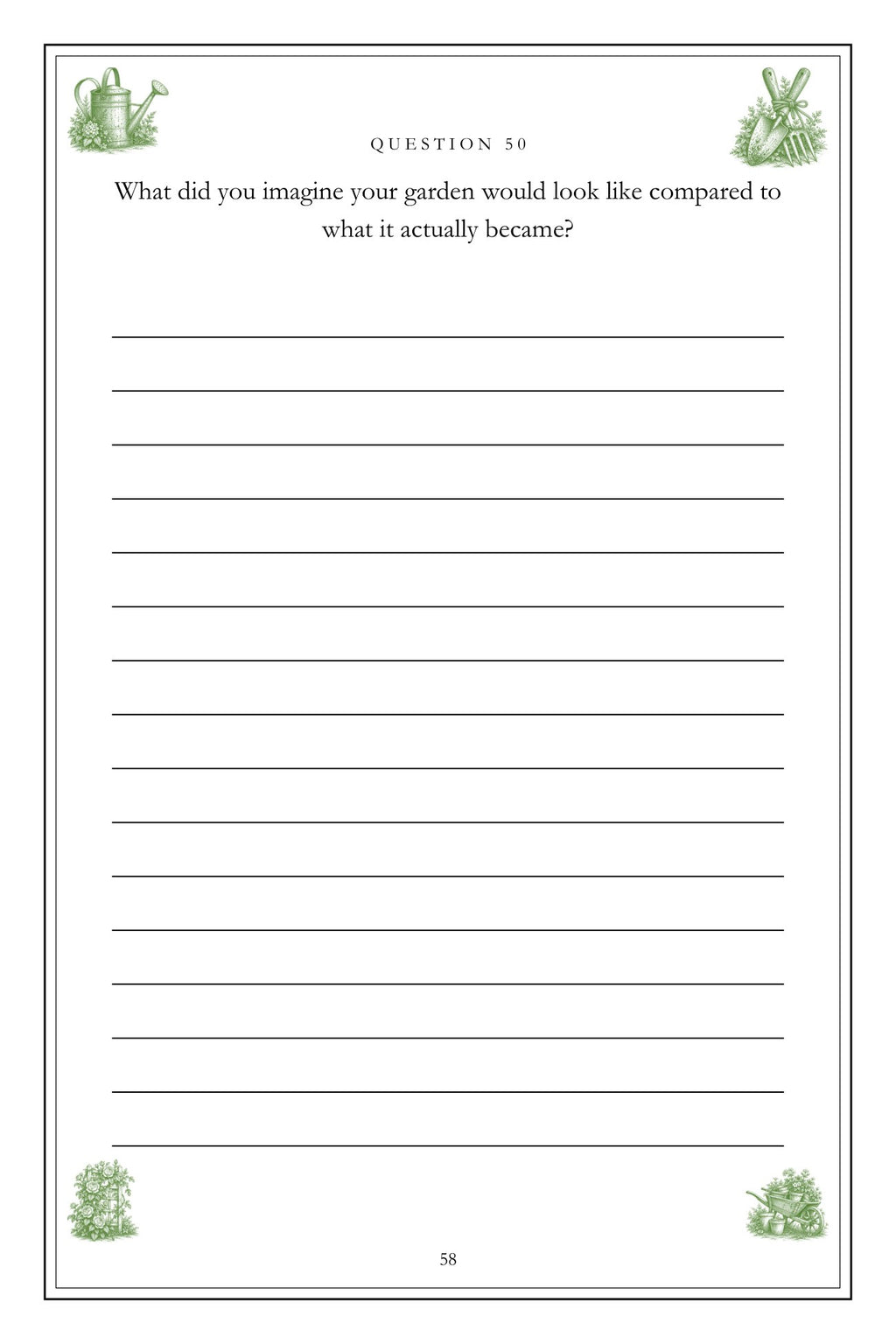 A Lifetime of Growing Things hardcover gift edition, inside page 58