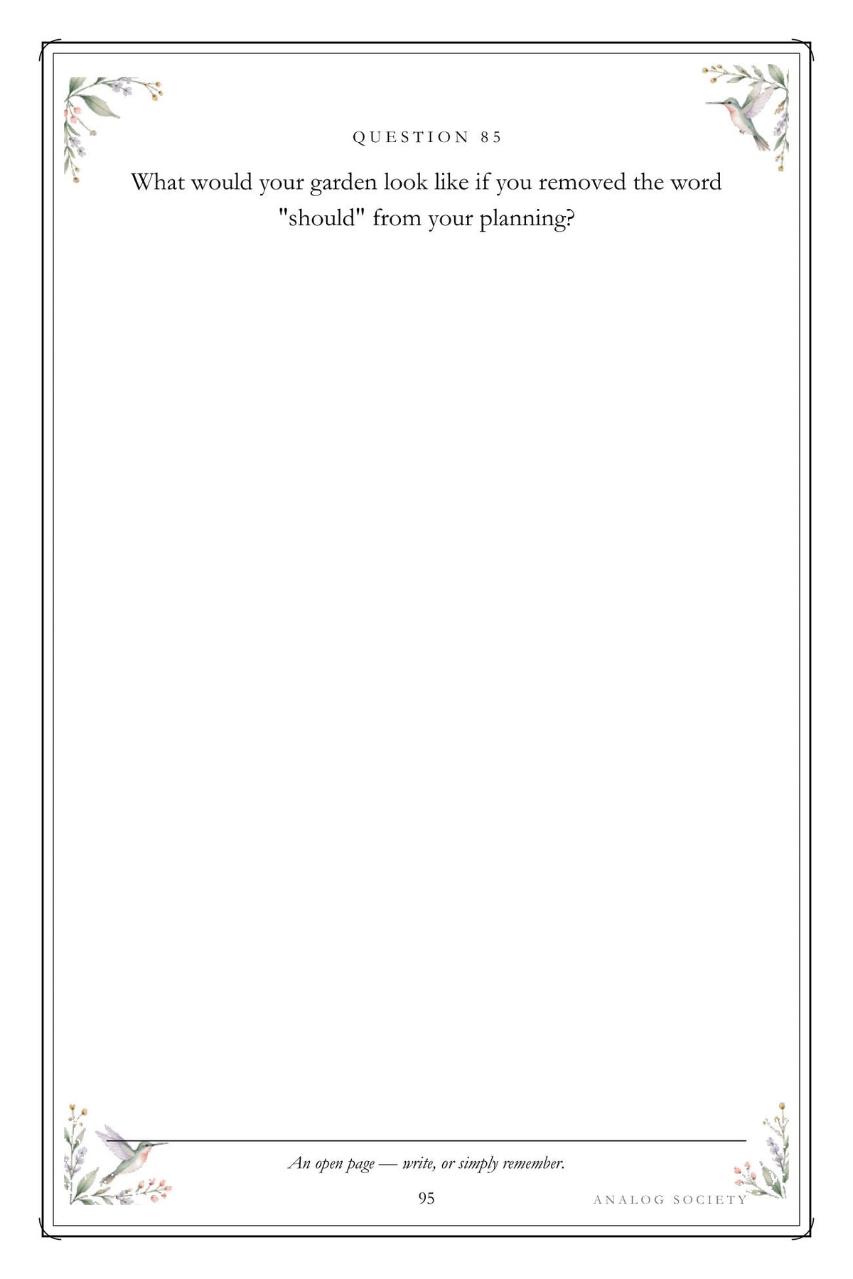 A Lifetime of Growing Things - inside page 95: What would your garden look like if you removed the word