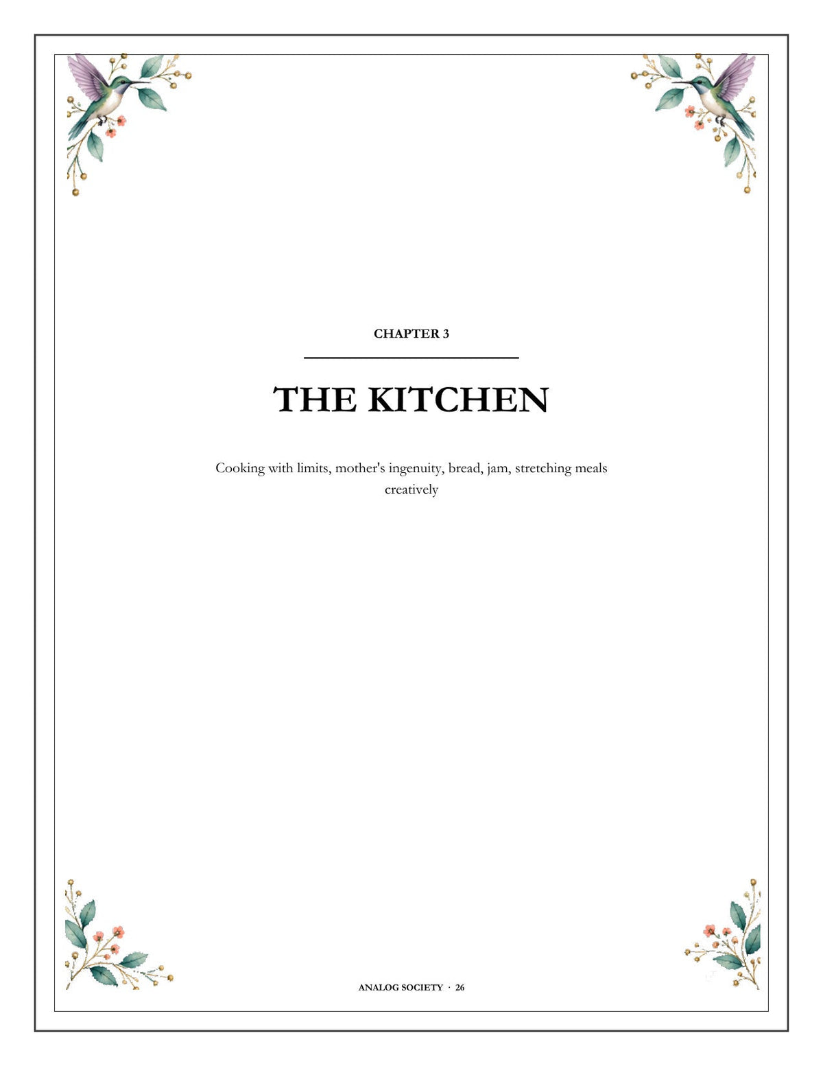 A Memory Book — 1940s Memories - inside page 27: THE KITCHEN