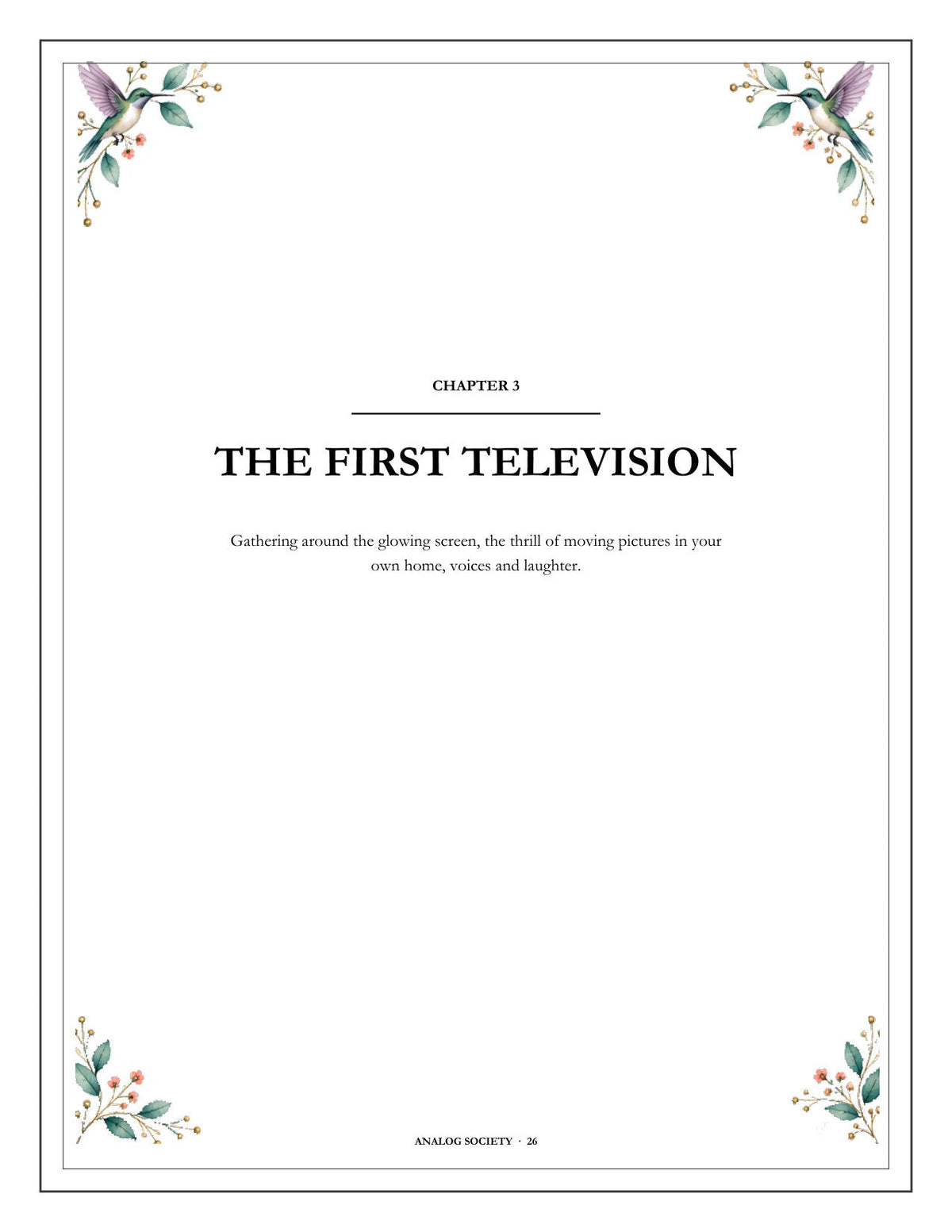 A Memory Book — 1950s Memories - inside page 27: THE FIRST TELEVISION