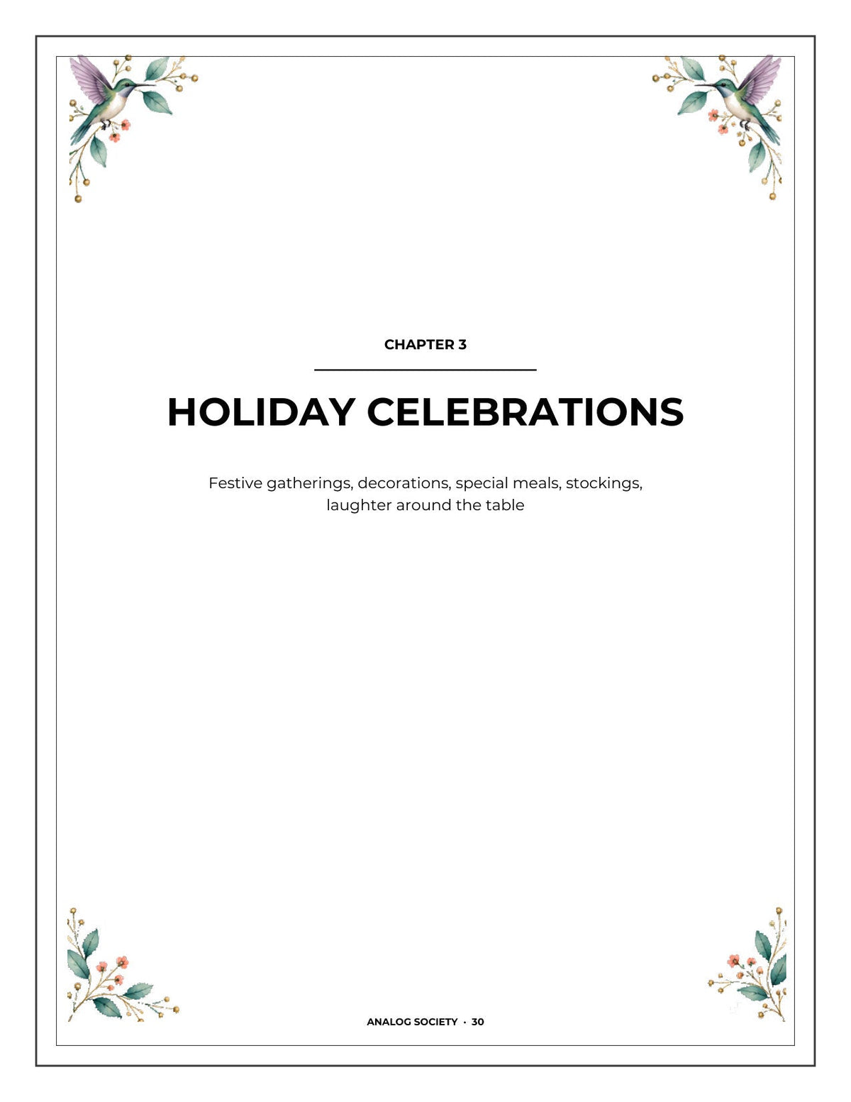 A Memory Book — Grandchildren - inside page 31: HOLIDAY CELEBRATIONS