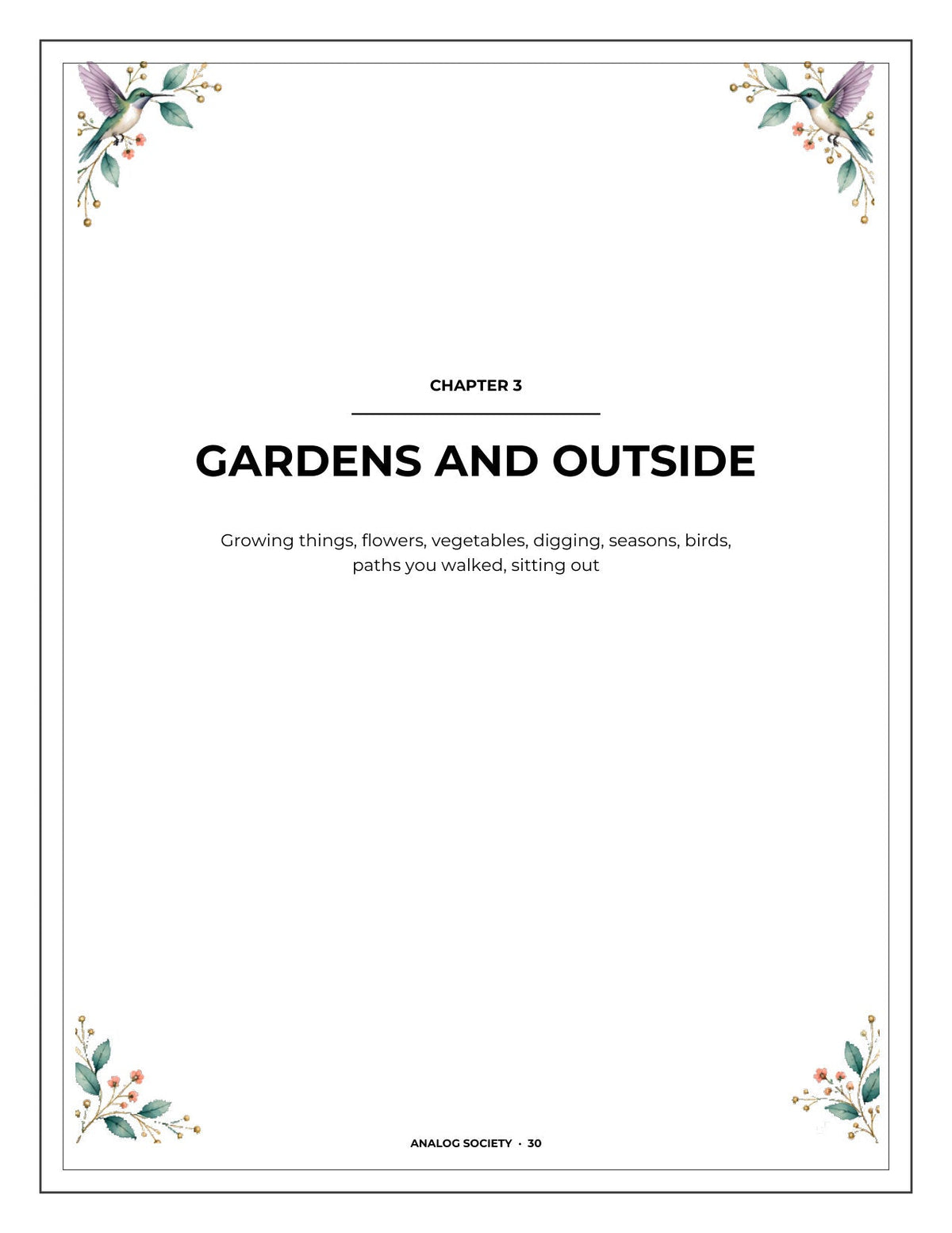 A Memory Book — Houses You've Lived In - inside page 31: GARDENS AND OUTSIDE