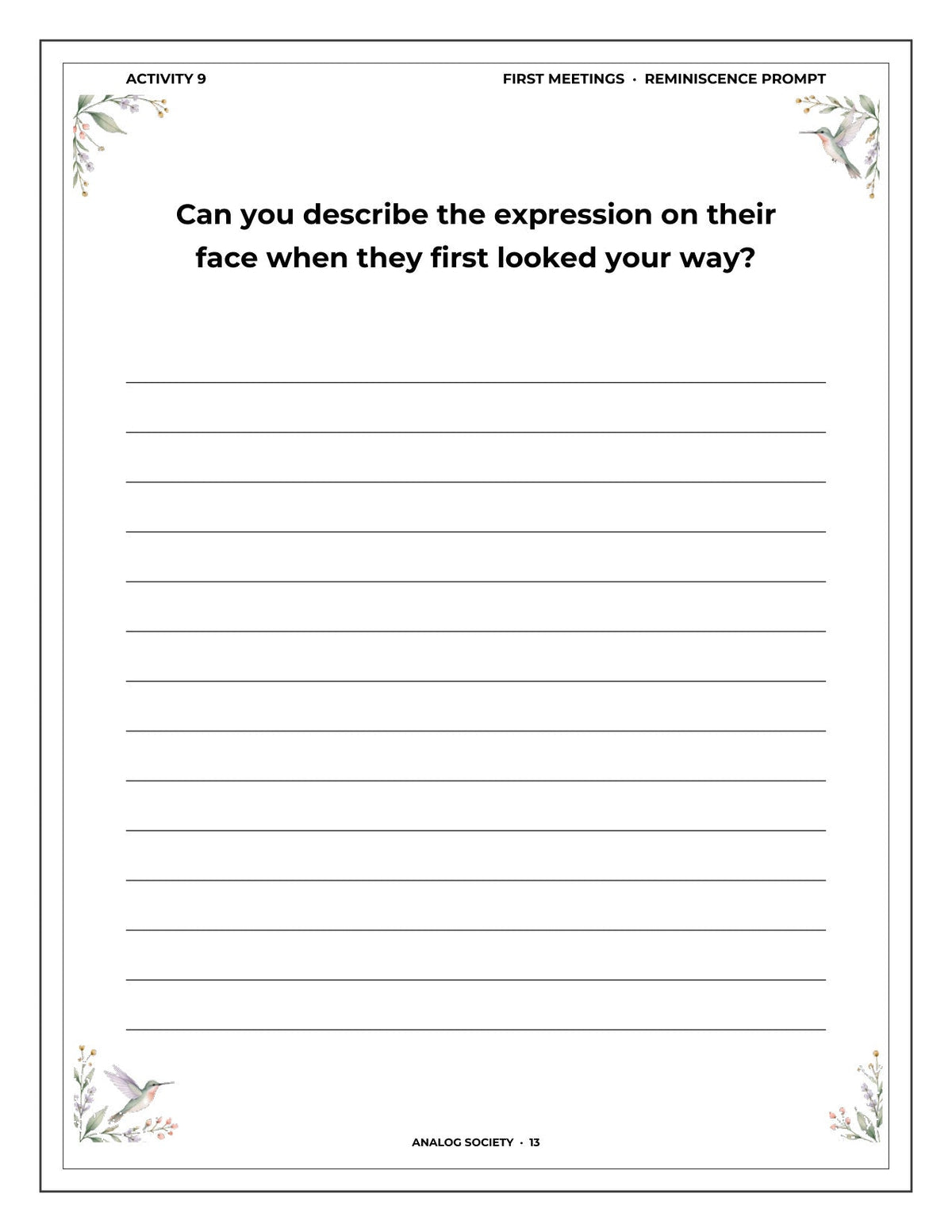 A Memory Book — Sweethearts and Courting - inside page 14: Can you describe the expression on their