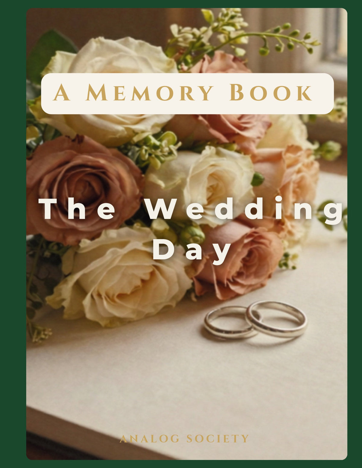 A Memory Book — Your Wedding Day - front cover
