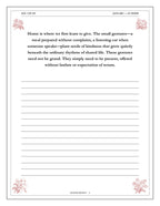 A Year of Being Kind - inside page: Day 1 of 365