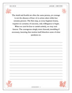 A Year of Courage - inside page: Day 1 of 365