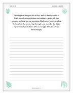 A Year of Ease - inside page: Day 1 of 365