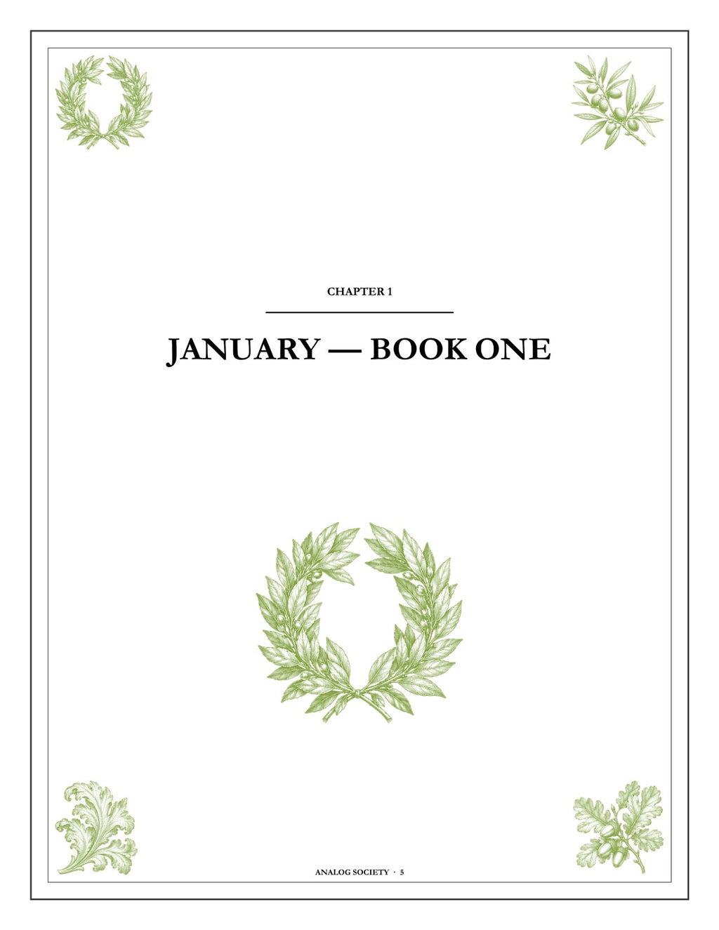 A Year of Marcus Aurelius - inside page: the opening of chapter one
