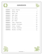 A Year of Marcus Aurelius - inside page: Contents