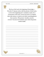 A Year of Proverbs - inside page: Day 1 of 365