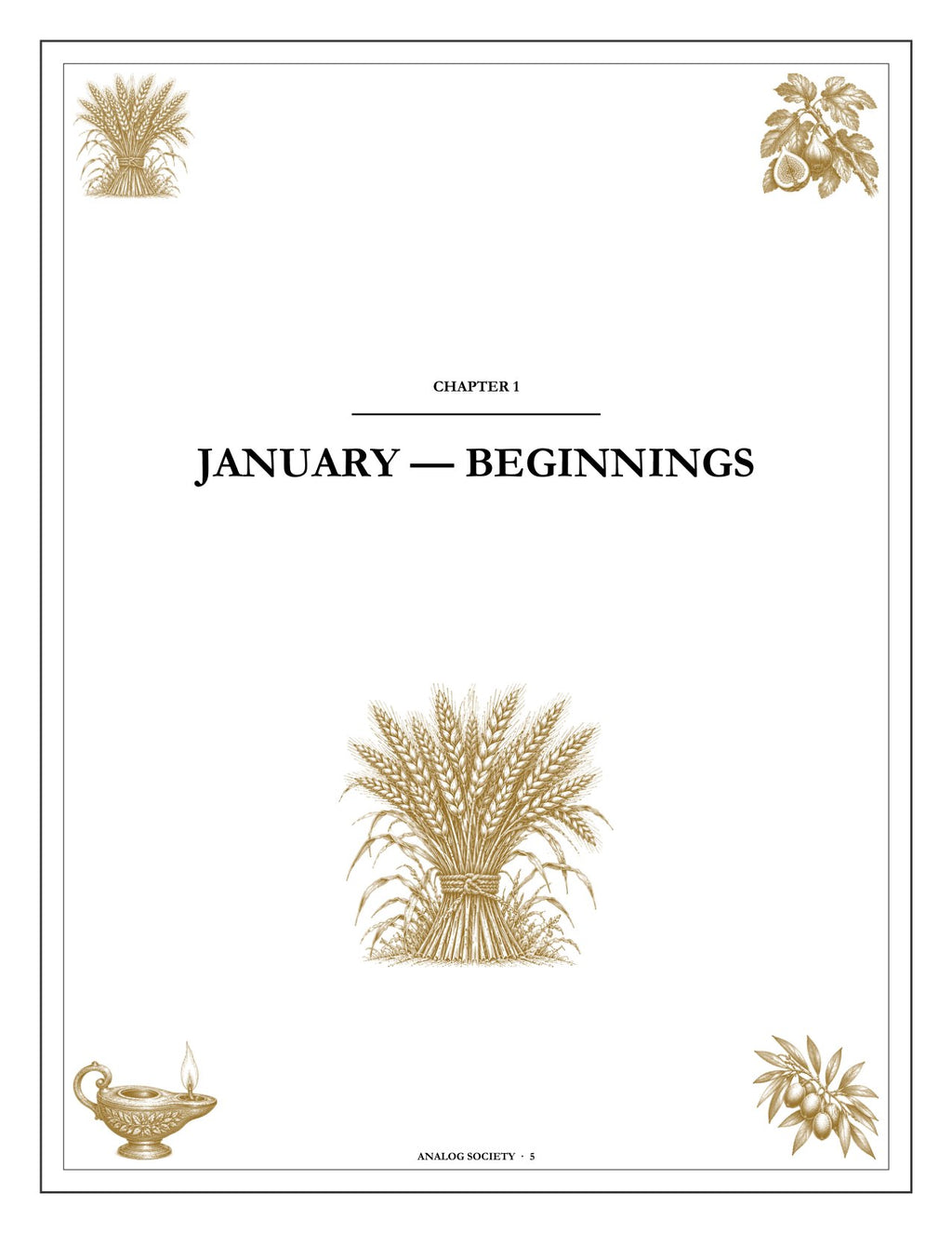 A Year of Proverbs - inside page: the opening of chapter one