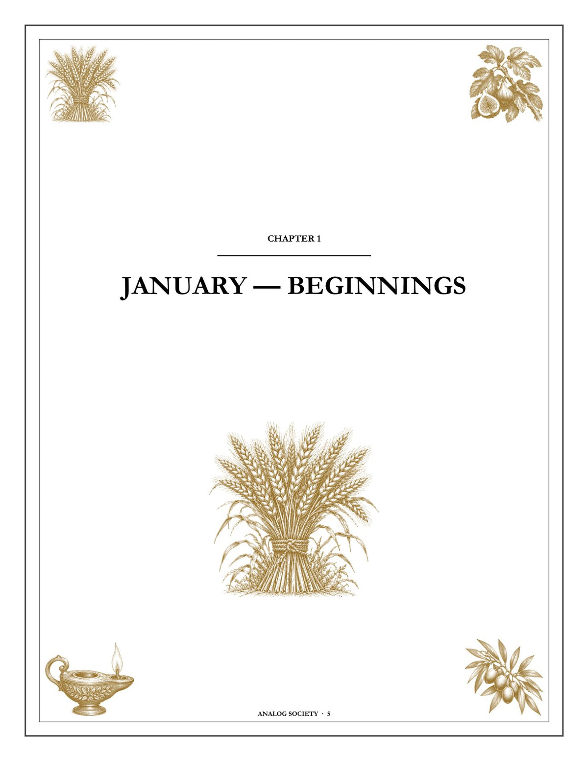 A Year of Proverbs - inside page: the opening of chapter one