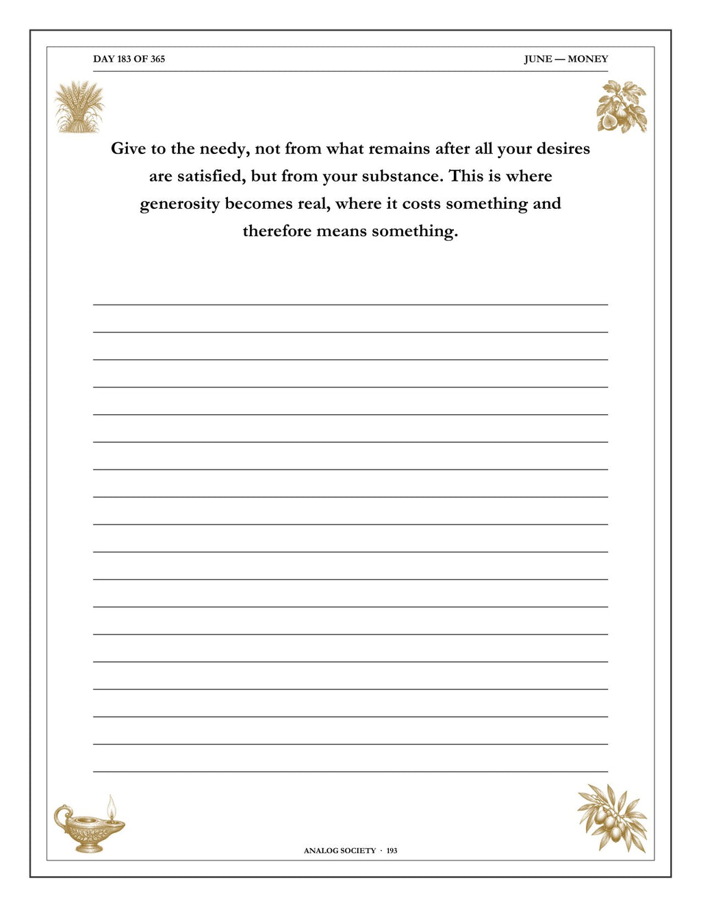 A Year of Proverbs - inside page: Day 183 of 365