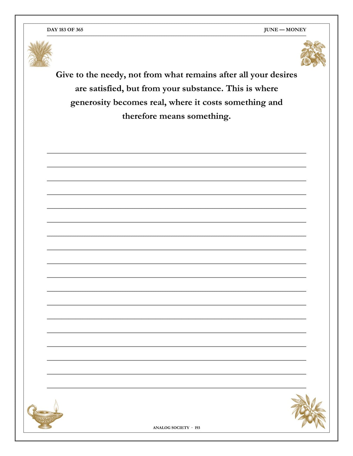 A Year of Proverbs - inside page: Day 183 of 365