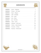 A Year of Proverbs - inside page: Contents