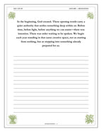 A Year of Scripture - inside page: Day 1 of 365