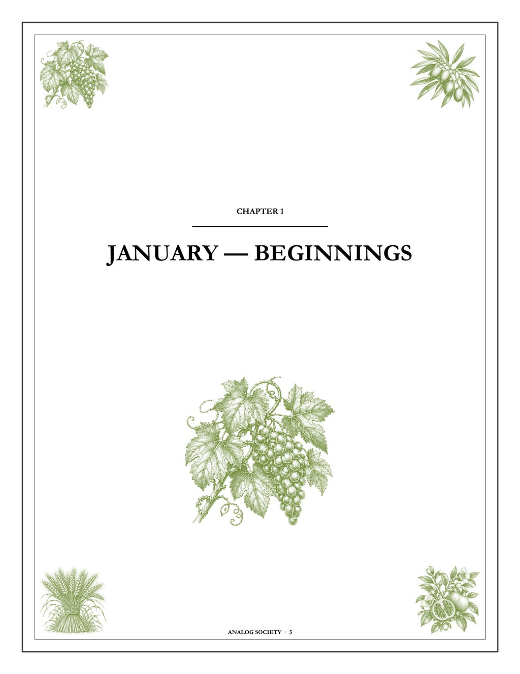A Year of Scripture - inside page: the opening of chapter one