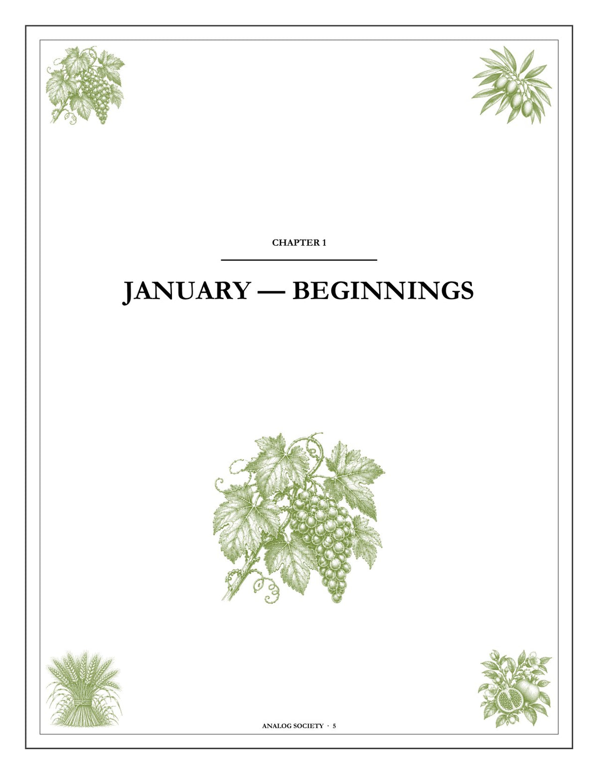 A Year of Scripture - inside page: the opening of chapter one