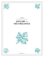 A Year of Self-Reliance - inside page: the opening of chapter one