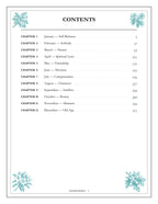 A Year of Self-Reliance - inside page: Contents