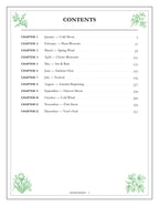 A Year of Small Seasons - inside page: Contents