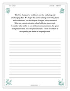 A Year of the Quiet Way - inside page: Day 1 of 365