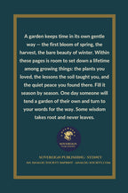 A Lifetime of Growing Things - back cover