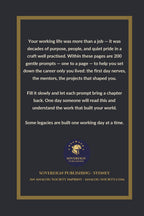 The Work of a Lifetime - back cover