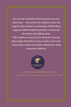 Growing Up Beside My Sister - back cover