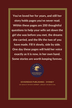 The Woman I Married, In 200 Questions - back cover