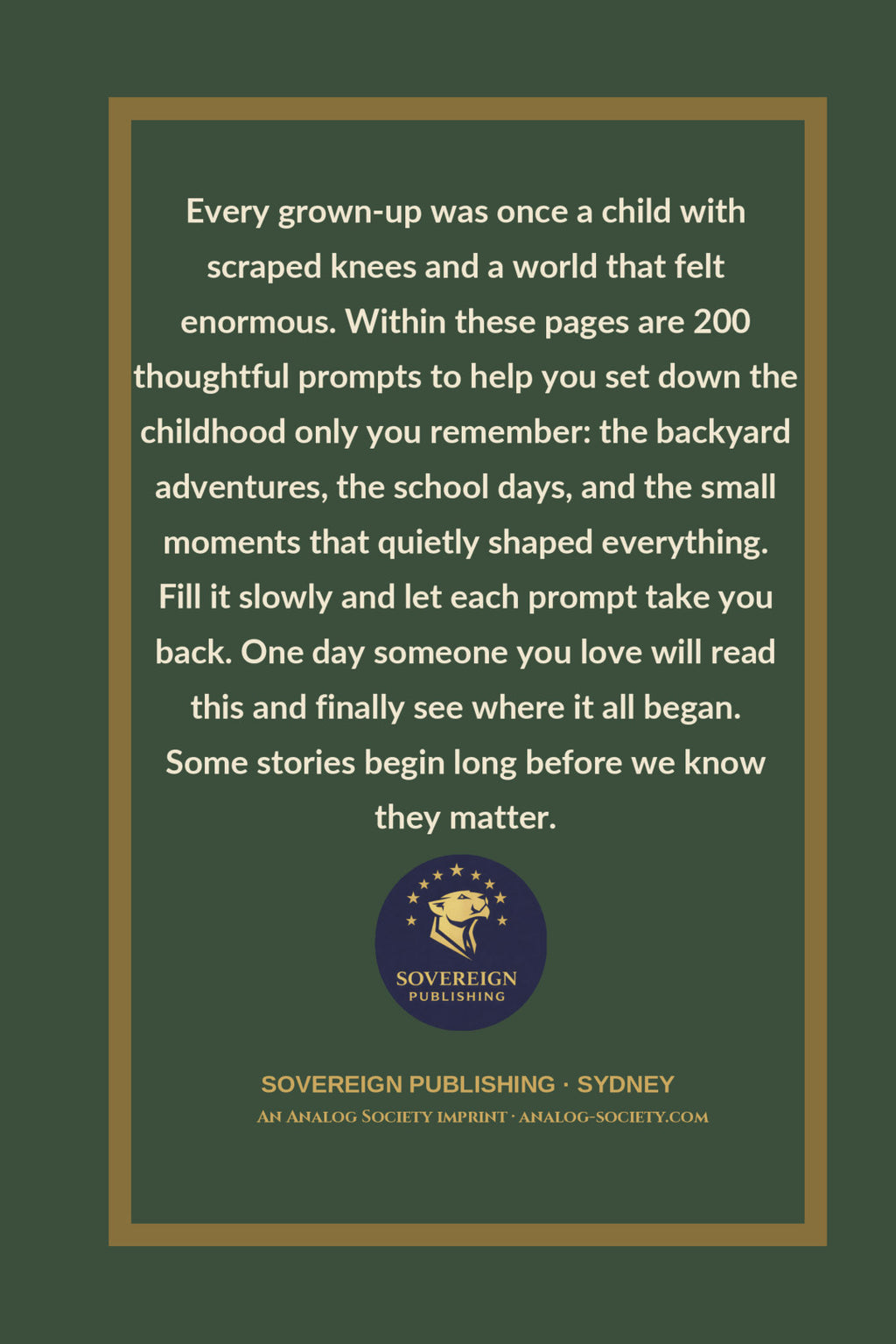 Before I Grew Up - back cover