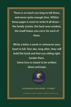 What I Want My Grandchildren to Know - back cover