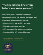 A Memory Book — Friendships and Companions - back cover