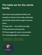 A Memory Book — Sunday Lunches and Family Meals - back cover