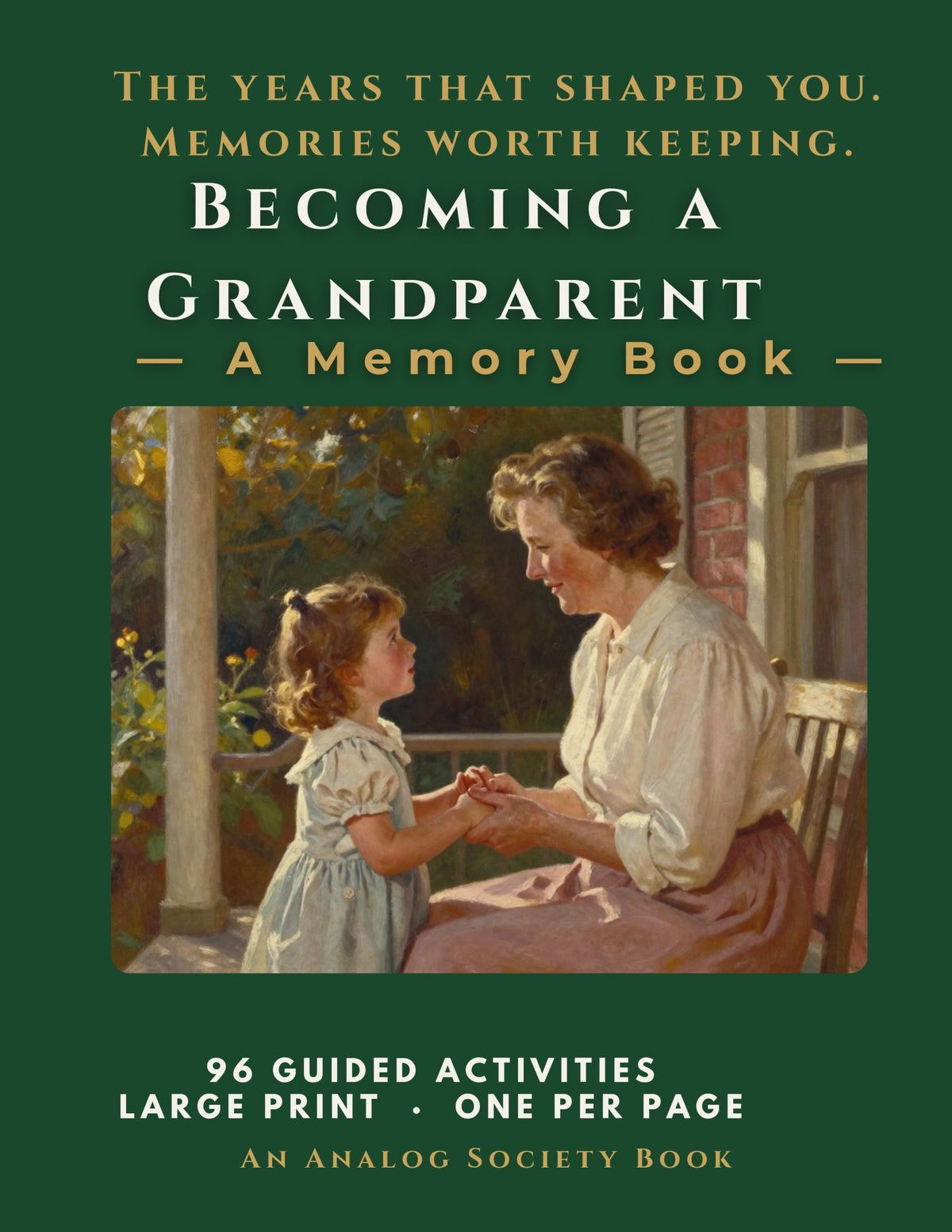 Becoming a Grandparent - A Memory Book, hardcover front cover