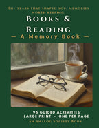Books and Reading - A Memory Book, hardcover front cover