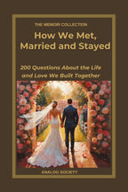 Front cover of How We Met, Married and Stayed, a memoir journal from The Memoir Collection