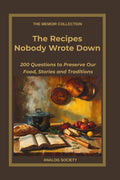 Front cover of The Recipes Nobody Wrote Down, a memoir journal from The Memoir Collection
